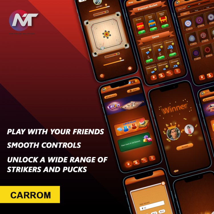 Demo of Carrom Board App - Board Game Design.