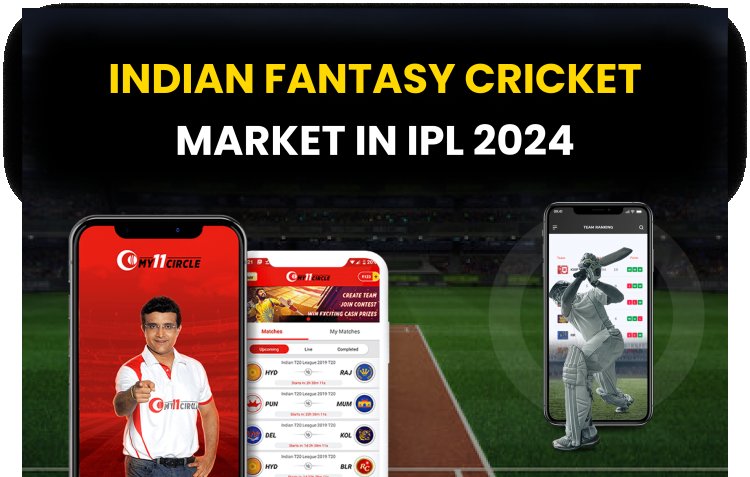 Indian fantasy cricket market in ipl 2024.
