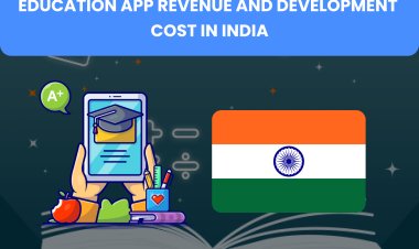 Education app revenue and development cost in India.
