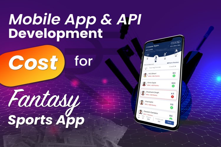 Mobile app and API development cost for fantasy sports apps.